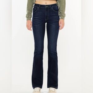 Kancan Dark Wash Boot Cut Jeans